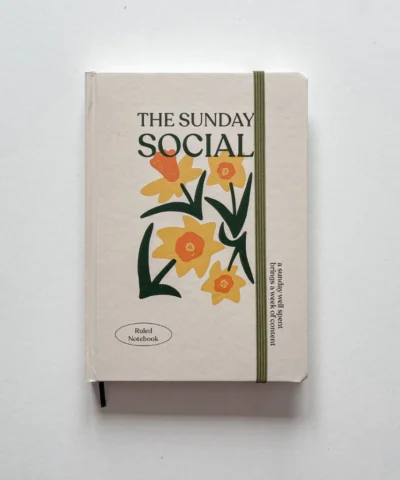 Sổ kẻ ngang A5, 130gsm, The Sunday Social, Hoa Be